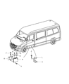 Dodge Sprinter 2500 Parking Assist Distance Sensor Diagram - 68013406AA