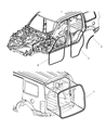 Dodge Nitro Weather Strip Diagram - 55369134AE