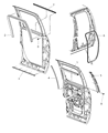 Dodge Ram 5500 Door Seal Diagram - 55276165AH