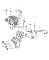 Dodge Journey Engine Mount Bracket Diagram - 68084043AE