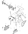 Chrysler Sebring Front Cross-Member Diagram - MR592093
