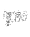 Ram Armrest Diagram - 68427158AA