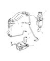 Dodge Neon Power Steering Hose Diagram - 5272845AC