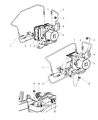 2006 Jeep Commander ABS Control Module Diagram - 5179776AA