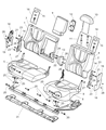 1999 Dodge Durango Cup Holder Diagram - SW151AZAA