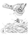 2004 Dodge Neon Parking Brake Cable Diagram - 4509893AE