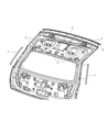 2008 Dodge Magnum Weather Strip Diagram - 5112152AD