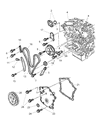 Dodge Intrepid Timing Cover Gasket Diagram - 4792588AA
