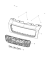 Ram ProMaster 2500 Grille Diagram - 6RD02BS2AA