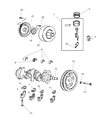 Chrysler Voyager Crankshaft Thrust Washer Set Diagram - 5012053AA