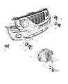 Jeep Compass Headlight Diagram - 5303842AA