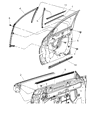 Chrysler PT Cruiser Door Seal Diagram - XW42XXXAB
