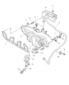 2007 Dodge Caliber Exhaust Manifold Gasket Diagram - 68000634AA