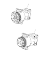 Jeep Compass A/C Compressor Diagram - 55111423AC