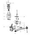 Dodge Coil Spring Insulator Diagram - 5085405AA