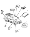 Dodge Durango Air Bag Control Module Diagram - 56043293AF