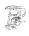 Ram C/V Air Duct Diagram - 68235401AA