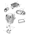 Dodge Nitro Air Filter Box Diagram - 4880266AA