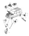 Dodge Nitro Air Bag Sensor Diagram - 4896065AB