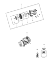 Chrysler Pacifica A/C Compressor Diagram - 68237995AE