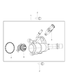Jeep Thermostat Gasket Diagram - 5047264AA