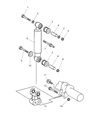 2003 Dodge Sprinter 3500 Shock Absorber Diagram - 5133873AA
