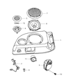 Jeep Wrangler Dome Light Diagram - 56047114AD