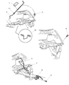 Chrysler Voyager Hood Latch Diagram - 4717517AC