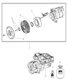 Ram A/C Compressor Diagram - 55111049AE
