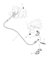 2002 Dodge Dakota Shift Cable Diagram - 52110004AE