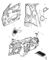 2008 Chrysler PT Cruiser Car Speakers Diagram - 4672455AB