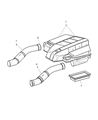 Chrysler Crossfire Air Filter Box Diagram - 5097152AA