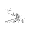 2010 Jeep Compass Car Mirror Diagram - 5115042AH