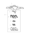 Jeep Compass Door Lock Switch Diagram - 5XK22DX9AB