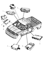 Ram 3500 Parking Assist Distance Sensor Diagram - 56038941AB