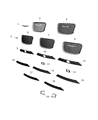 Chrysler Grille Diagram - 68214482AD