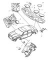 2010 Dodge Charger Car Speakers Diagram - 5030280AB