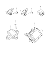Chrysler Pacifica Air Bag Control Module Diagram - 68211617AF