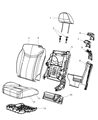 Chrysler Sebring Seat Cushion Diagram - 68024898AA