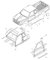 2004 Dodge Dakota Door Moldings Diagram - 5FX96DX9AB