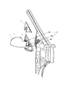 2002 Chrysler Voyager Car Mirror Diagram - 4894401AA