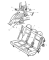2004 Chrysler PT Cruiser Seat Belt Diagram - 5073277AA