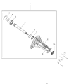 2015 Ram 3500 Automatic Transmission Output Shaft Seal Diagram - 68033195AA