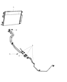 2012 Chrysler 300 Transmission Oil Cooler Hose Diagram - 55111381AB