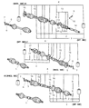 Chrysler CV Boot Diagram - MR176780