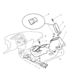 Dodge Neon Center Console Base Diagram - PL87TK5