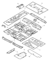 Chrysler Sebring Front Cross-Member Diagram - 4646682AD