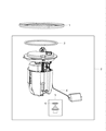 2012 Dodge Avenger Fuel Pump Diagram - RL004475AB