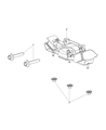 Ram Transmission Mount Diagram - 5038874AA