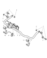 Dodge Ram 2500 Sway Bar Link Diagram - 5139522AA